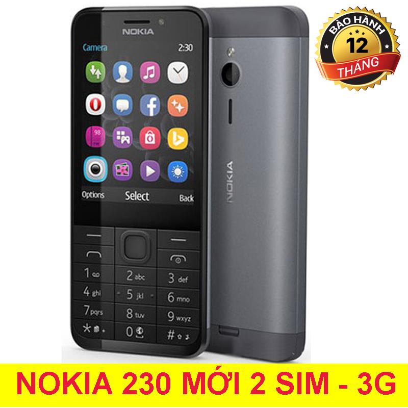 Điện thoại độc NOKIA 230 ( đủ pin sạc )giá rẻ 2 sim bảo hành 12 tháng