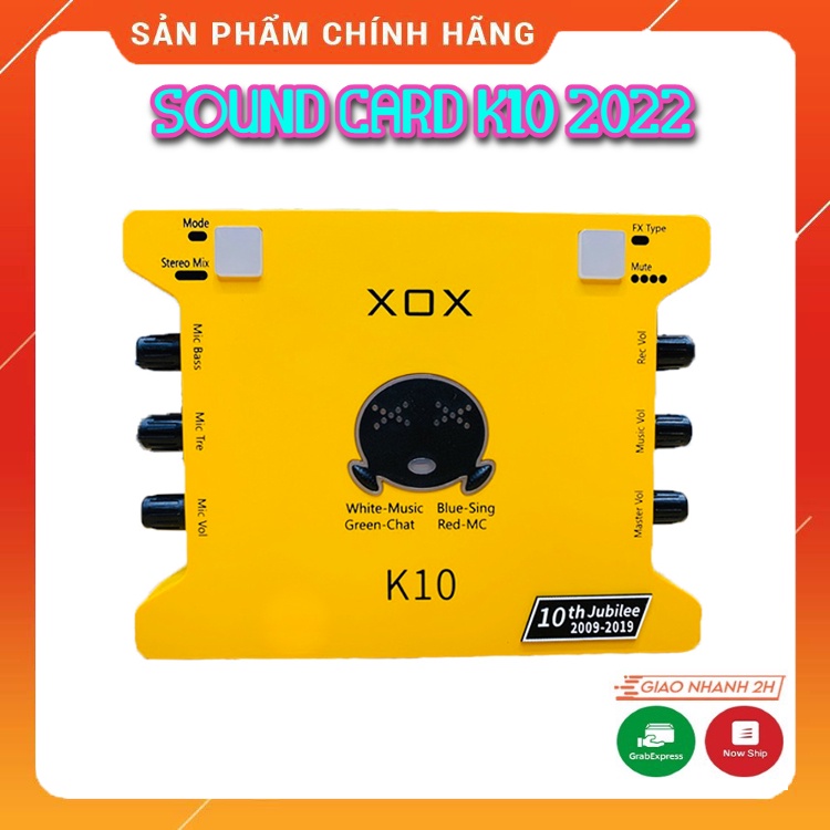 Sound Card XOX K10 2022. Âm Thanh Sống Động, Kiểu Dáng Nhỏ Gọn, Dễ Dàng Tuỳ Chỉnh, Độ Bền Cực Cao. Bảo Hành 12 Tháng