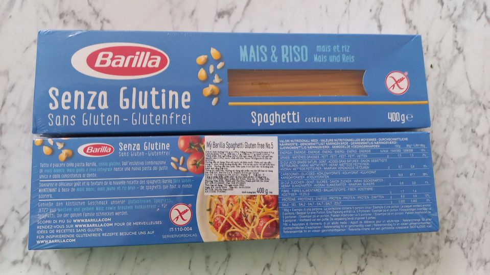 Mì ý Spaghetti Gluten free - Senza Glutine No.5 hiệu Barilla 400g