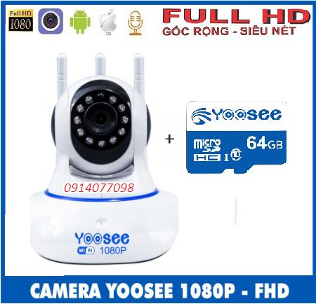 CAMERA WIFI - YOOSEE WIFI SIÊU NÉT 2.0 FULL HD 1920 x 1080P TẶNG THẺ 64G