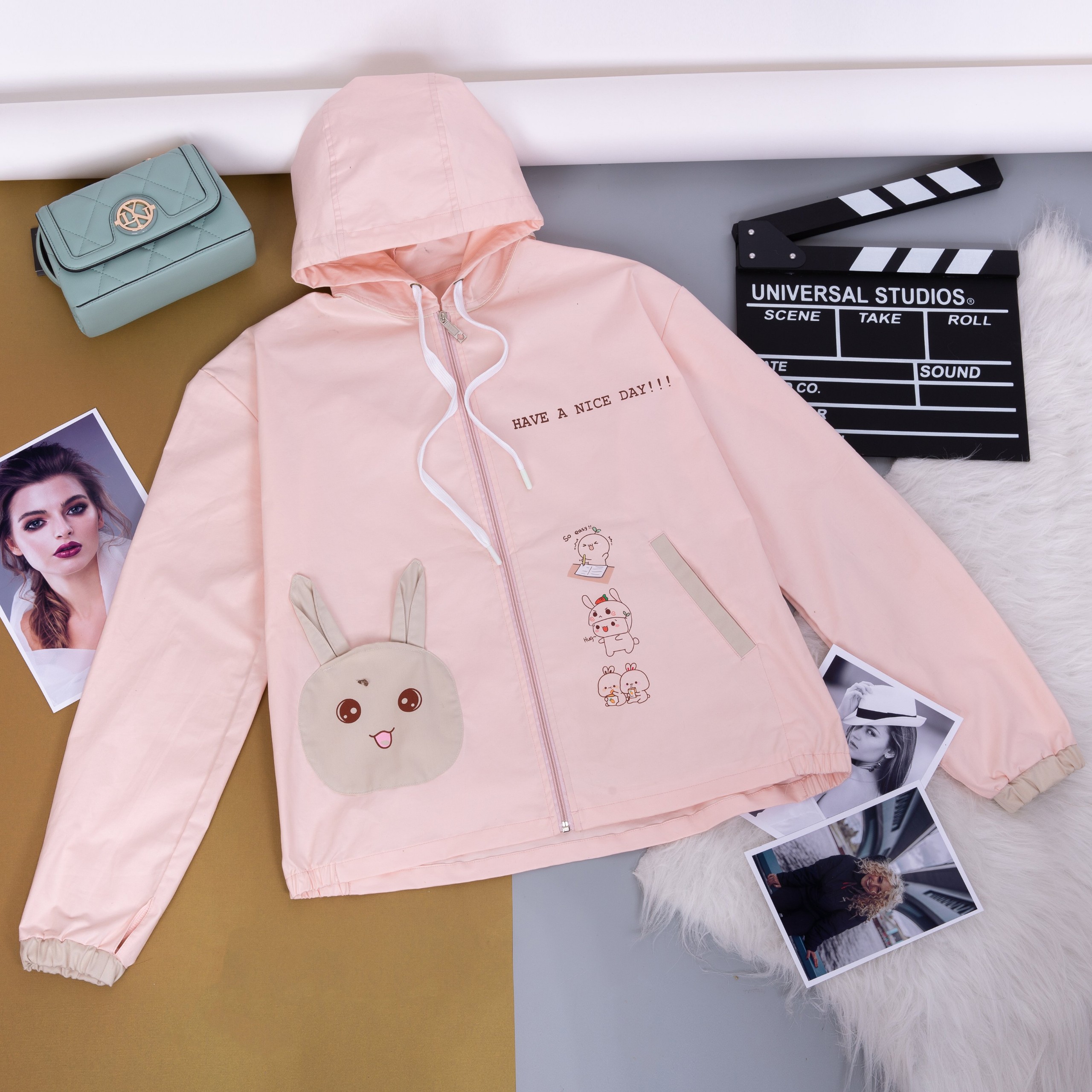 Aó khoác nữ áo khoác nhẹ nữ Beautykey AK0079. Aó khoác tuổi teen dễ thương, cute, chất kaki mềm mịn.