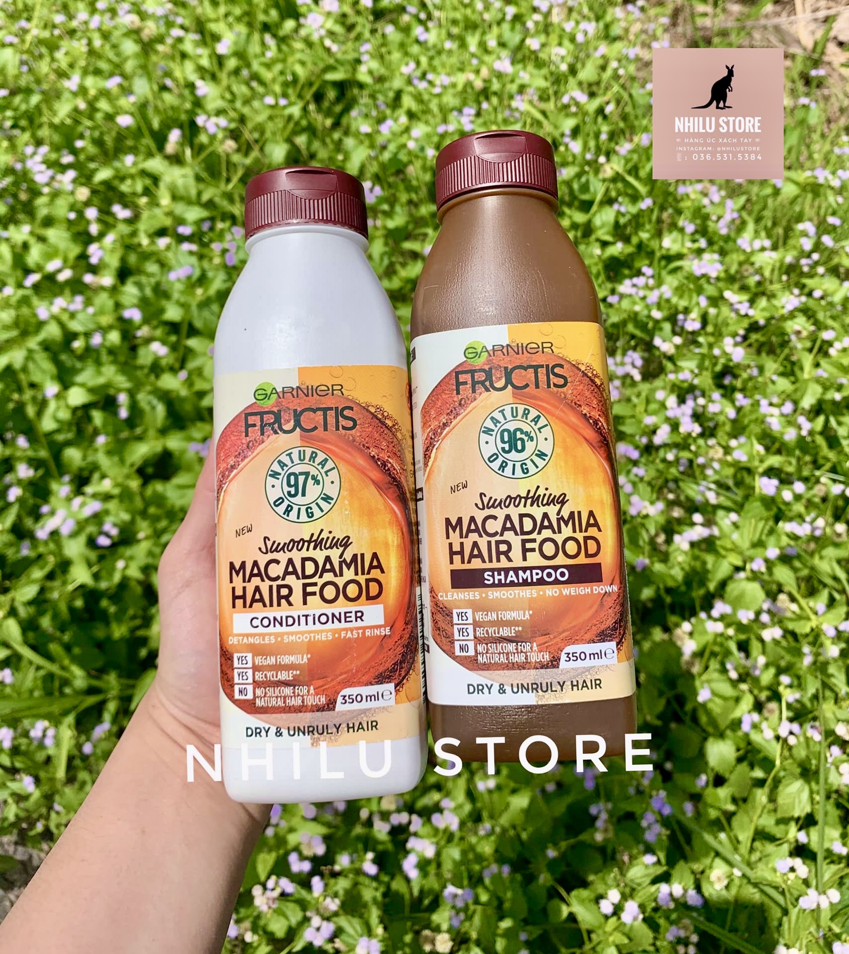 Bộ Đôi Gội & Xả Garnier Macadamia