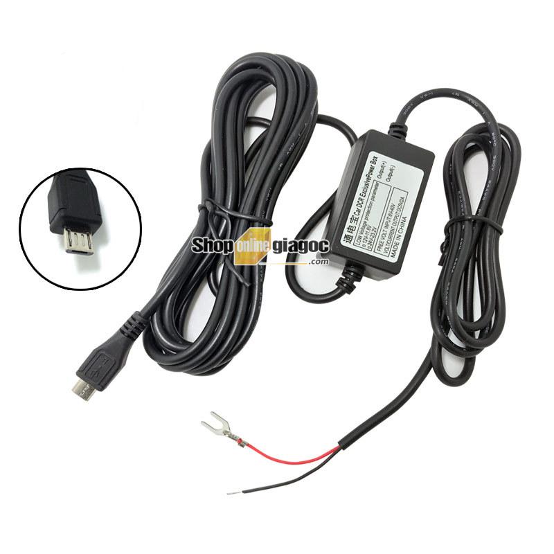 Dây chuyển đổi nguồn ắc quy 12-24v ra cổng usb 5v 2a