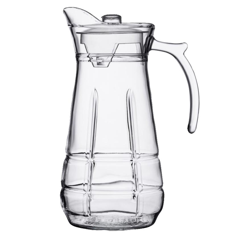 Bình nước thủy tinh deli sọc vuông 1.7 lít - yzh-36