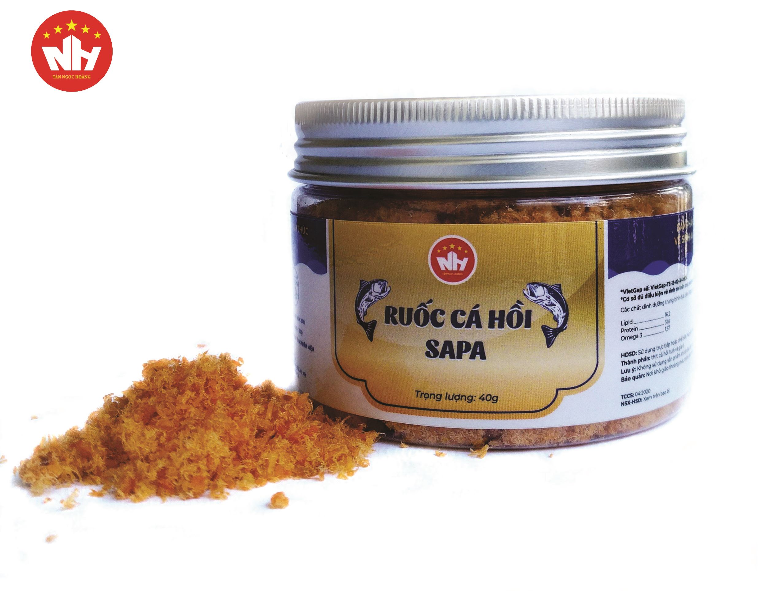 Ruốc cá hồi Sa Pa 40g, dinh dưỡng, sạch ngon, không chất bảo quản