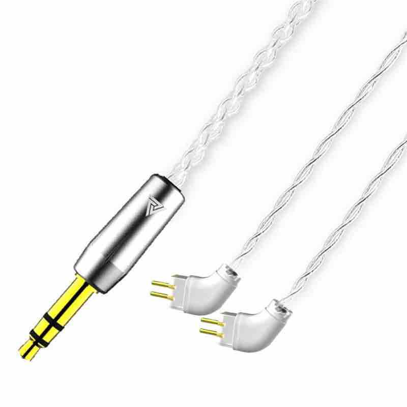 Cáp bạc qkz cao cấp 0.75mm cho tai nghe qkz vk1, vk2, vk6,vk8, kz zst, zsn