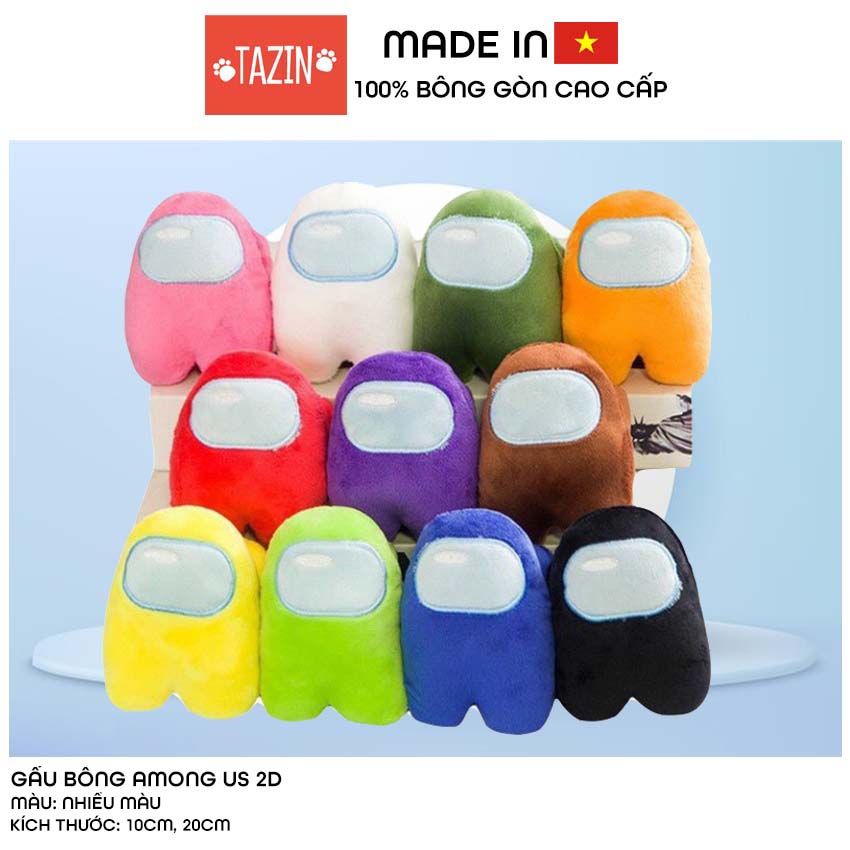 Gấu bông among us 2d 10cm-20cm tazin shop