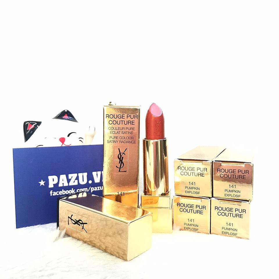 Son ysl rouge pur couture 141 pumpkin explosif