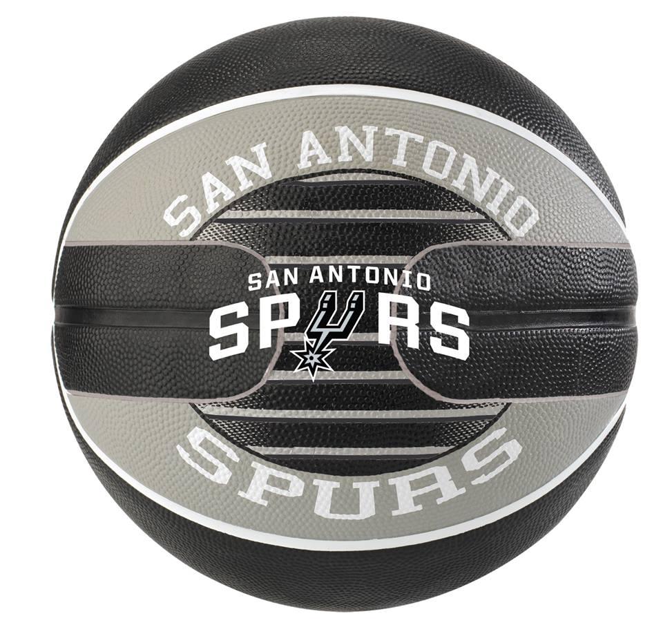 Bóng rổ Spalding San Antonio Spurs- Outdoor size 7 - Tặng kèm kim bơm bóng và túi lưới đựng bóng Sodex