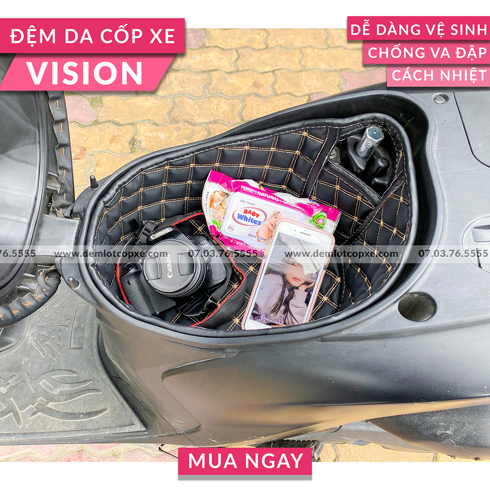 Lót Cốp Cách Nhiệt Honda Vision 2019 - Độ Bền Cao - Bảo Hành 1 Năm ( Đường May, Lỗi Do Sản Xuất)