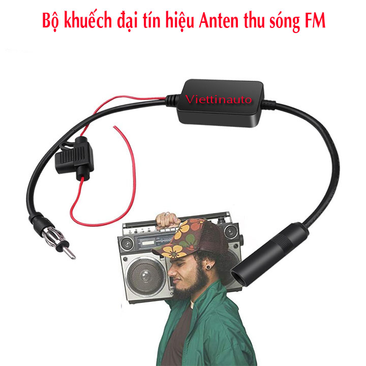 Bộ khuếch đại tín hiệu cho Anten thu sóng FM  Ô tô.