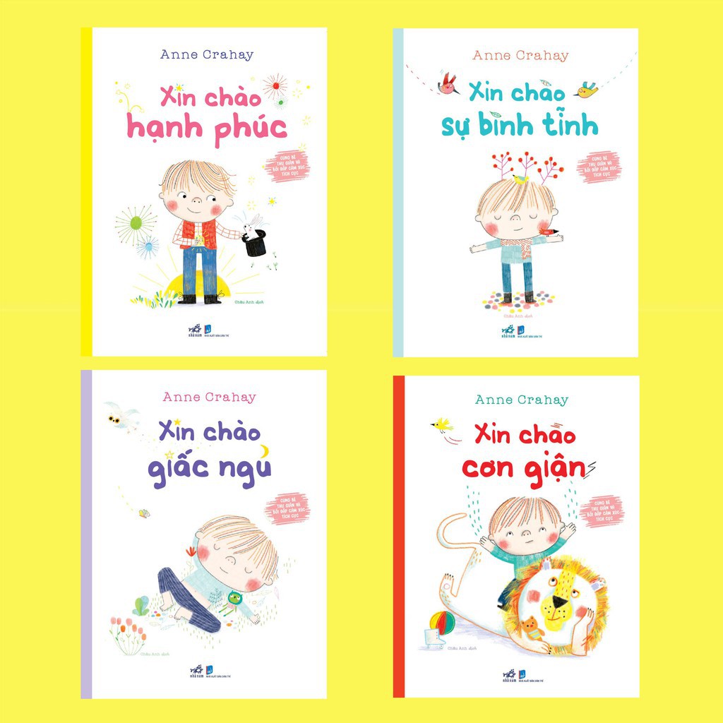 Sách - Cùng bé thư giãn và bồi đắp cảm xúc tích cực (bộ 4 cuốn) (Nhã Nam HCM)