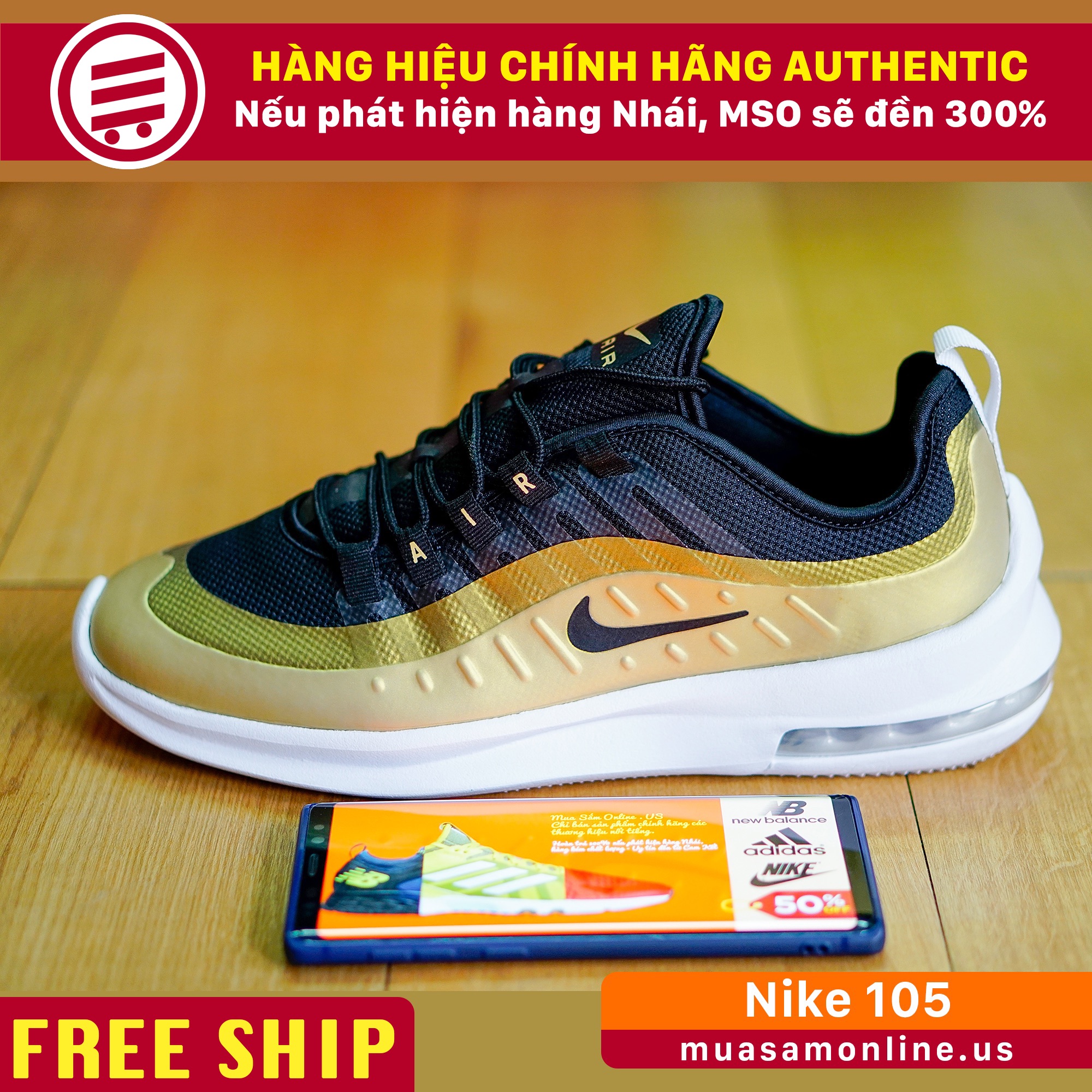Giày thể thao nam nike chính hãng us - nike 105