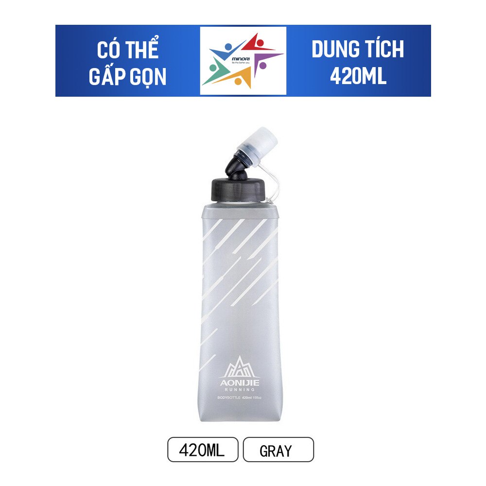 Bình nước mềm gấp gọn linh hoạt - có vòi aonijie soft flask sd21 250ml-420ml-500ml