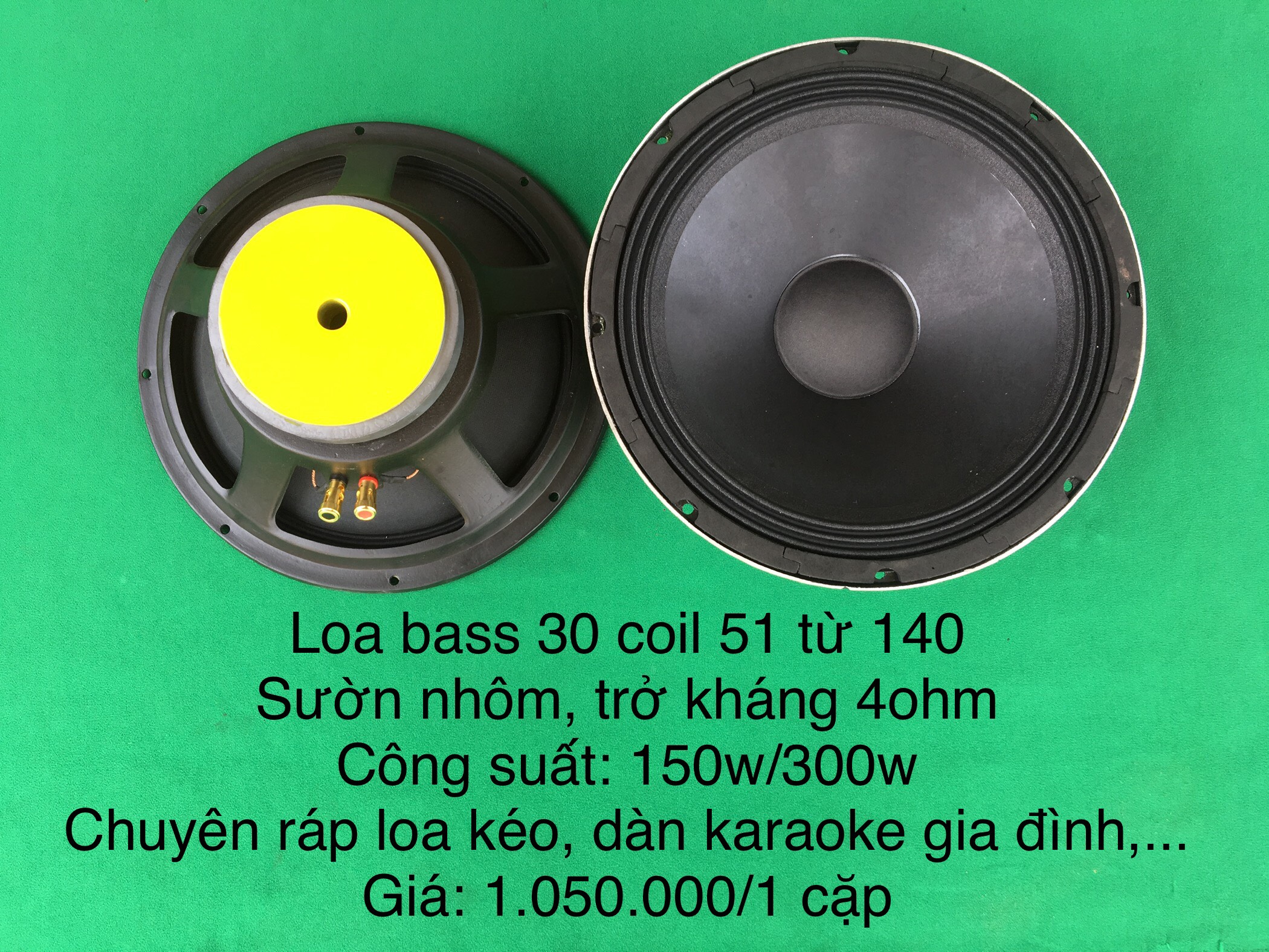 Loa bass 30 - coil 51 - từ 140 - 4ohm