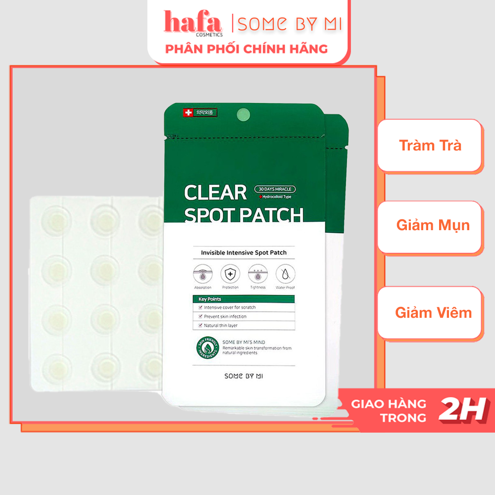 Miếng dán làm giảm mụn some by mi 30 days miracle clear spot patch _ some by mi chính hãng