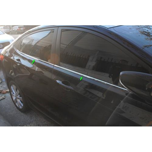 Bộ 4 Nẹp chân kính xe Hyundai Accent 2019-2020-2021-2022 ( mẫu Inox)