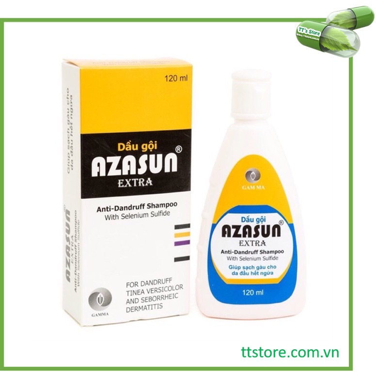 Dầu gội trị gàu AZASUN EXTRA (Chai 120ml) [Asasun, asazun, selsun]