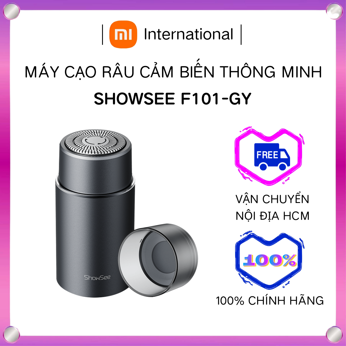 Xiaomi Showsee Vỏ Bảo Vệ Từ Tính Khởi động Bằng Dao Cạo Chống Nước IPX7 Cầm Tay Cho Máy Cạo Râu Cảm Biến Thông Minh - Xiaomi International