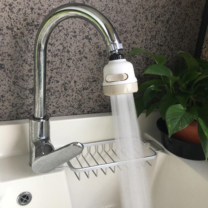 Đầu Vòi Nhựa Tăng Áp Xoay 360 Độ, 3 Chế Độ Nước Phù Hợp Với Nhiều Loại Vòi