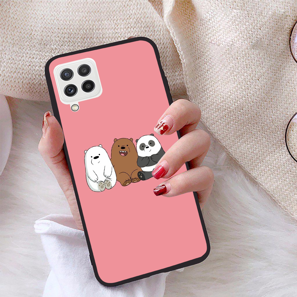 Ốp lưng Samsung Galaxy A22 4G viền dẻo TPU BST Chúng ta là Gấu