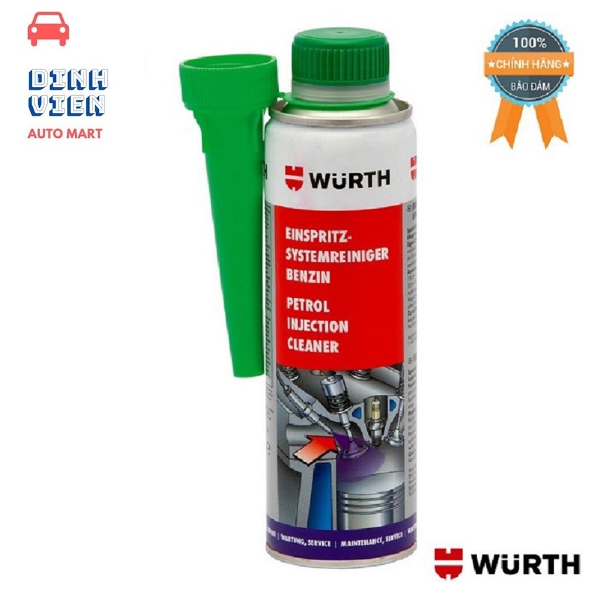 Súc béc xăng wurth petrol injection system cleaner 300ml 5861111300