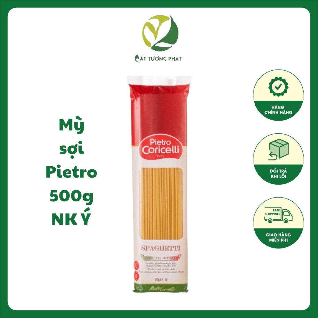 Mỳ sợi dài tròn Pietro 500g, Mỳ ý Sphaghetti số 5