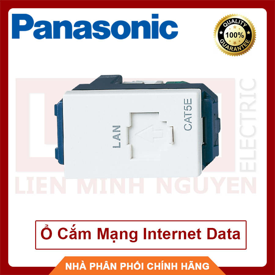 Panasonic ổ cắm mạng internet data cat5, cat6 wide - hàng chất lượng - bh 12 tháng