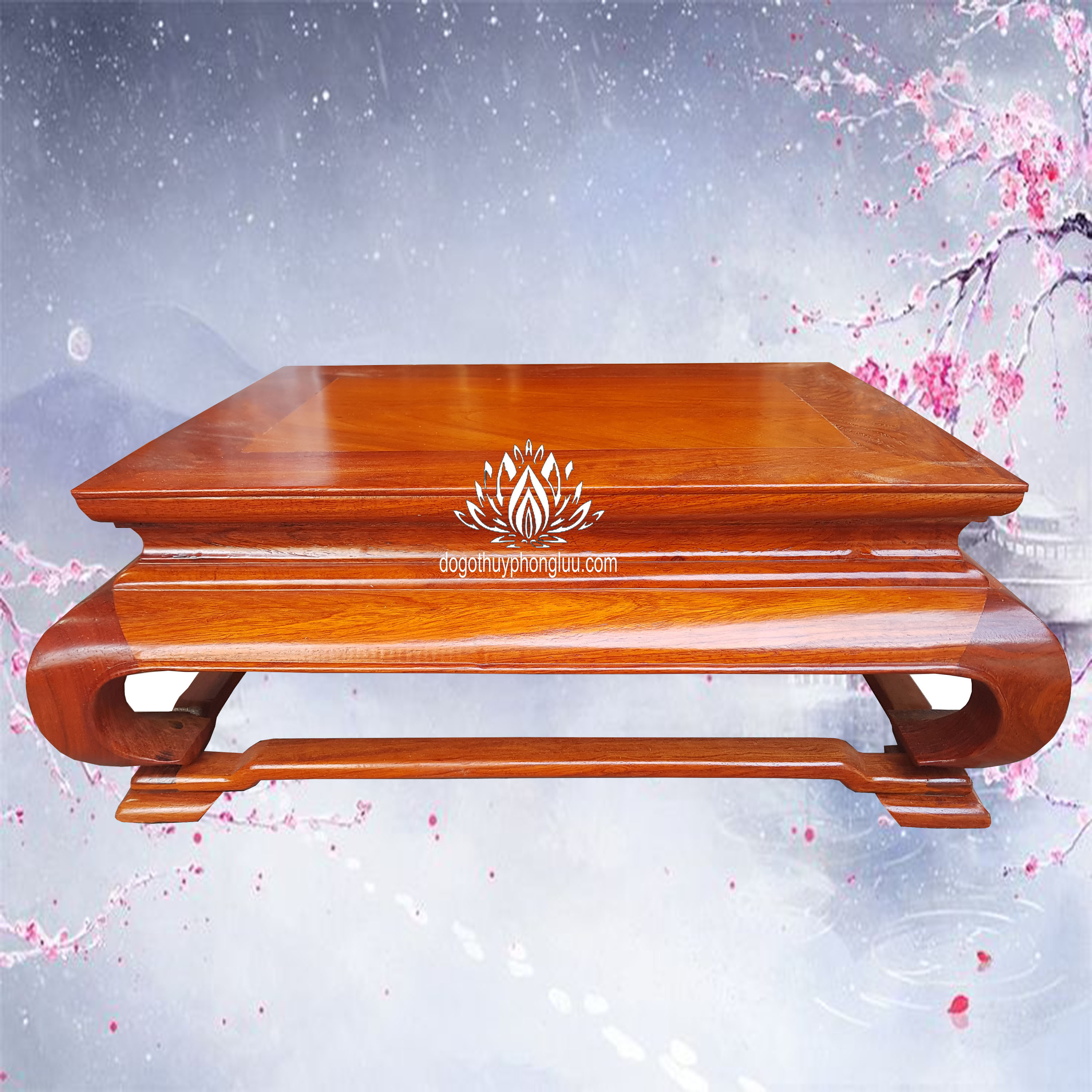 Bàn trà nhật gỗ hương,Bàn osin phòng khách cao 15cm dài 40 rộng 30