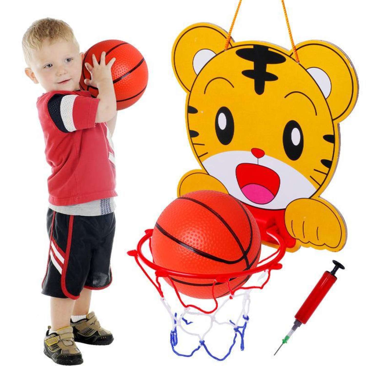 Bộ đồ chơi bóng rổ treo tường mini cho bé rèn luyện phát triển chiều cao