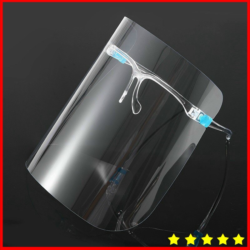 Face Shield Mặt Nạ Bảo Hộ Y Tế Chống Dịch, Kính Chống Giọt Bắn, Bụi Trong Suốt Nhựa PET, Khẩu Trang Nhựa