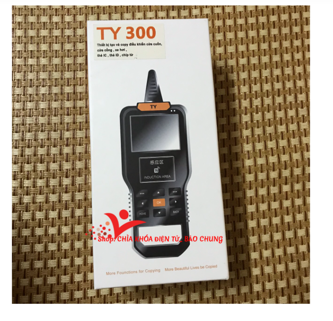 Máy TY300 đọc mã,tạo code,copy điều khiển cửa cuốn ô tô,thẻ chíp từ thang máy,cửa điện tử..phiên bản tiếng việt
