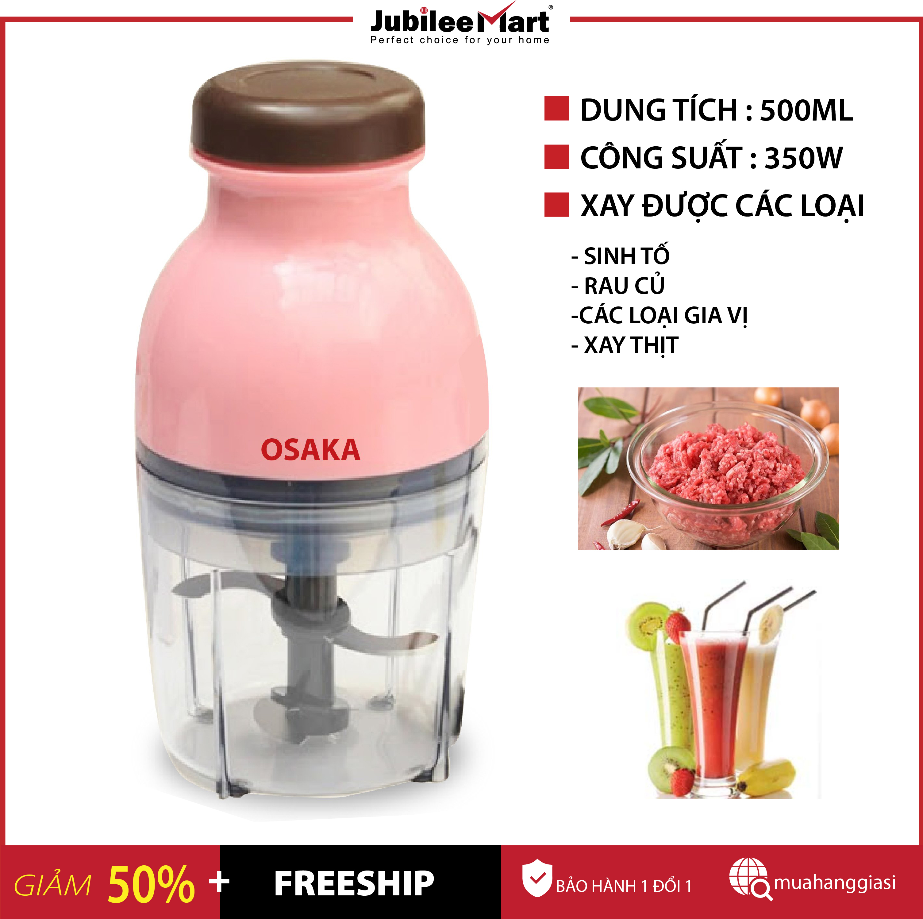 GIÁ TỐT-  Máy xay sinh tố đa năng máy xay cầm tay Nhật Bản, máy xay thịt mini, cối xay đồ ăn dặm cho bé cao cấp