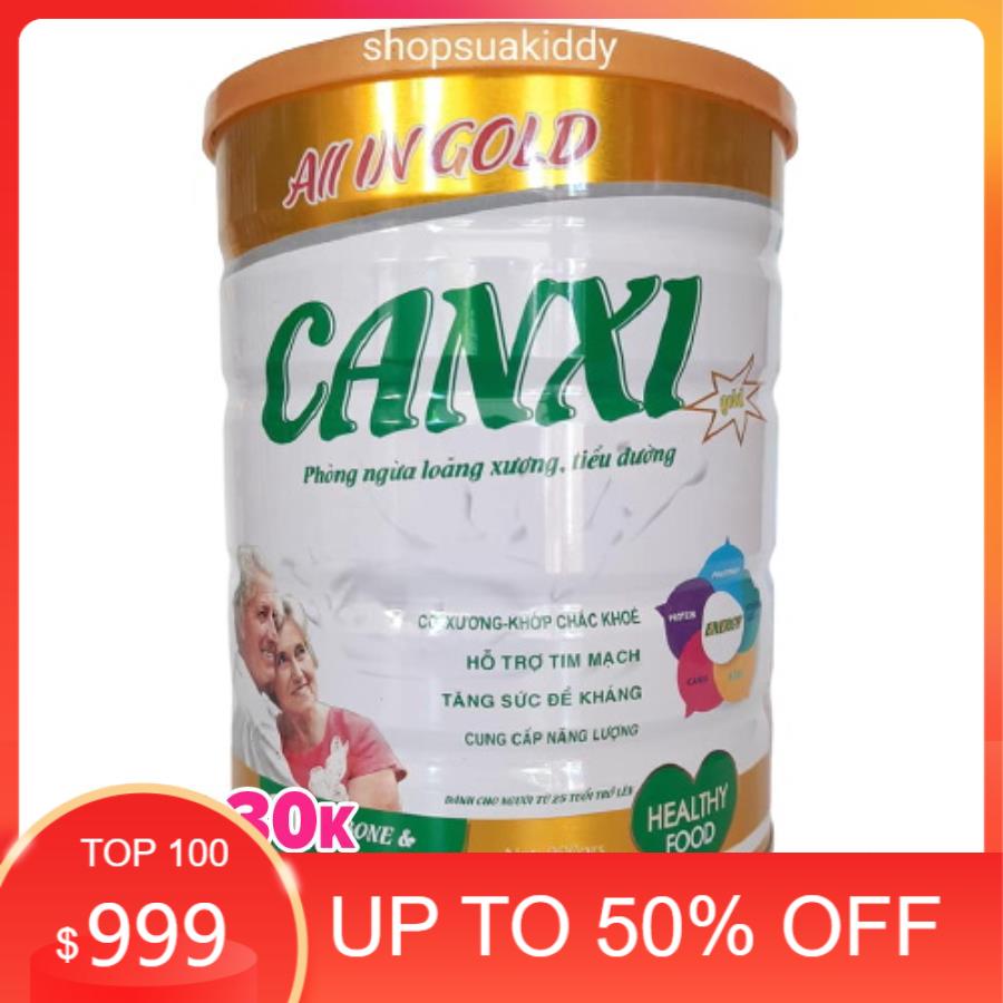 Sữa Canxi All in Gold canxi 900g ngừa loãng xương, tiểu đường cho người từ 25 tuổi (có video)