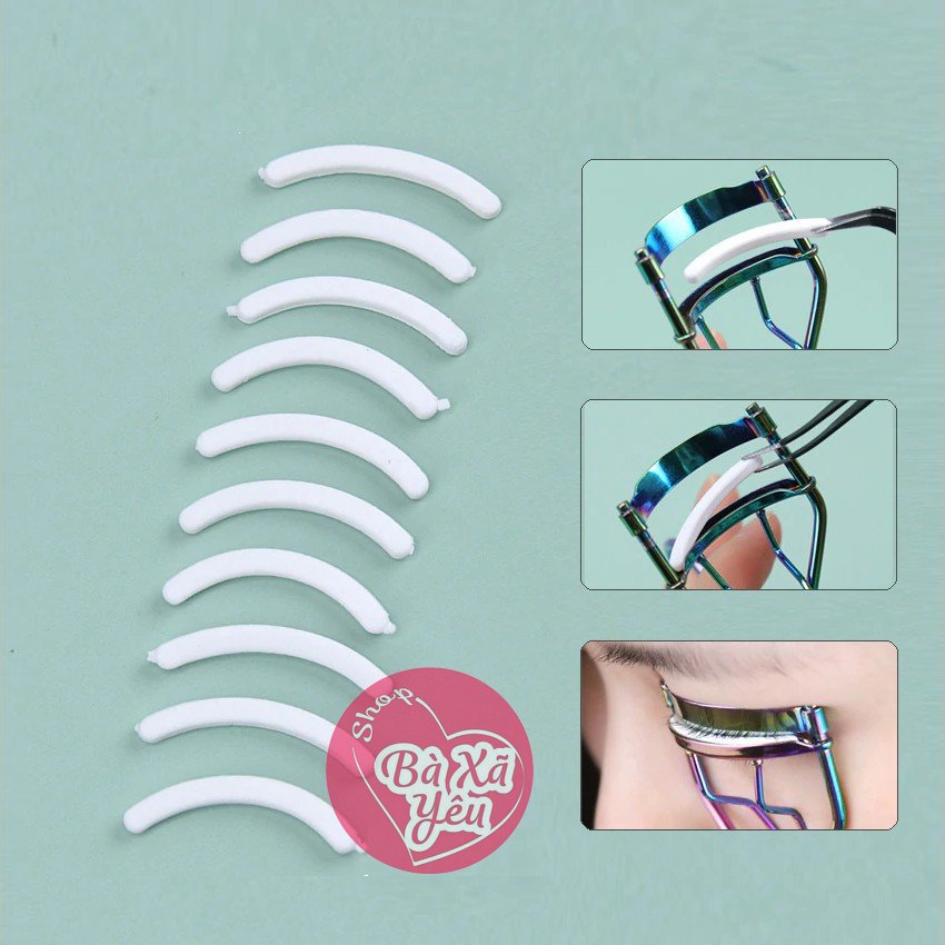 Bộ 10 miếng đệm cao su bấm mi