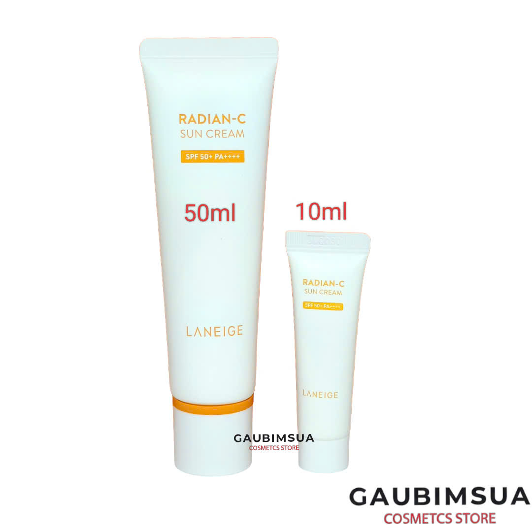 50ml or 10ml Kem chống nắng Laneige Radian C Sun Cream SPF50 dưỡng sáng