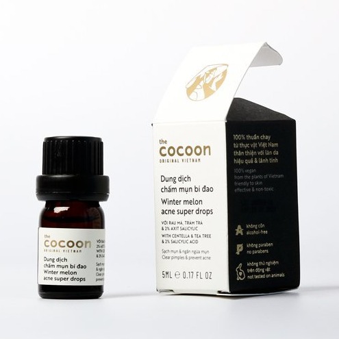 Dung dịch chấm mụn bí đao Cocoon 5ml giúp giảm mụn giảm sưng viêm nhanh chóng làm mờ vết thâm do mụn để lại