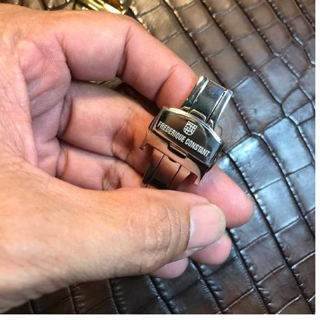 Khóa đồng hồ cao cấp Frederique Constant - FC (Khắc Lazer Full logo text)