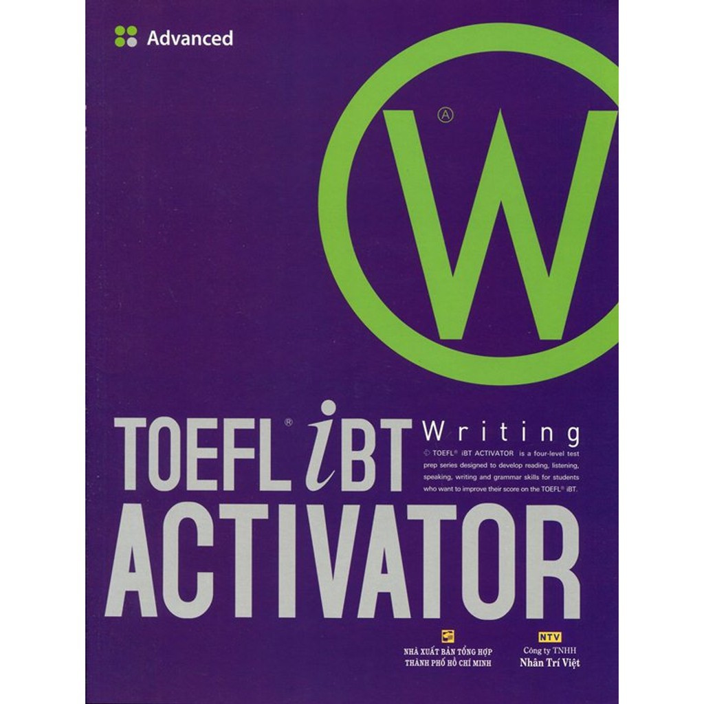 Ns minh tâm - sách - toefl ibt activator writing advanced