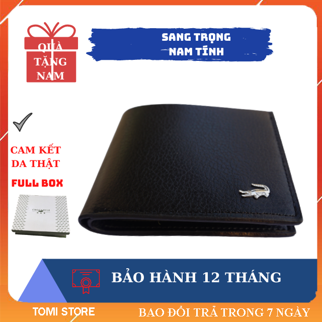 [HCM][BAO ĐỔI TRẢ] Ví Nam Ngang Đen Đẹp Thời Trang Da Thật Cầm Tay | Bóp Da Nam Nhiều Ngăn Sang Trọng Nam Tính Cầm Tay Bỏ Túi Nhỏ Gọn Tiền Lợi | Bóp Ví Nam Mẫu Mới Đựng Tiền Cao Cấp Cho Nam Tặng Kèm Hộp Bảo Hành 12 Tháng