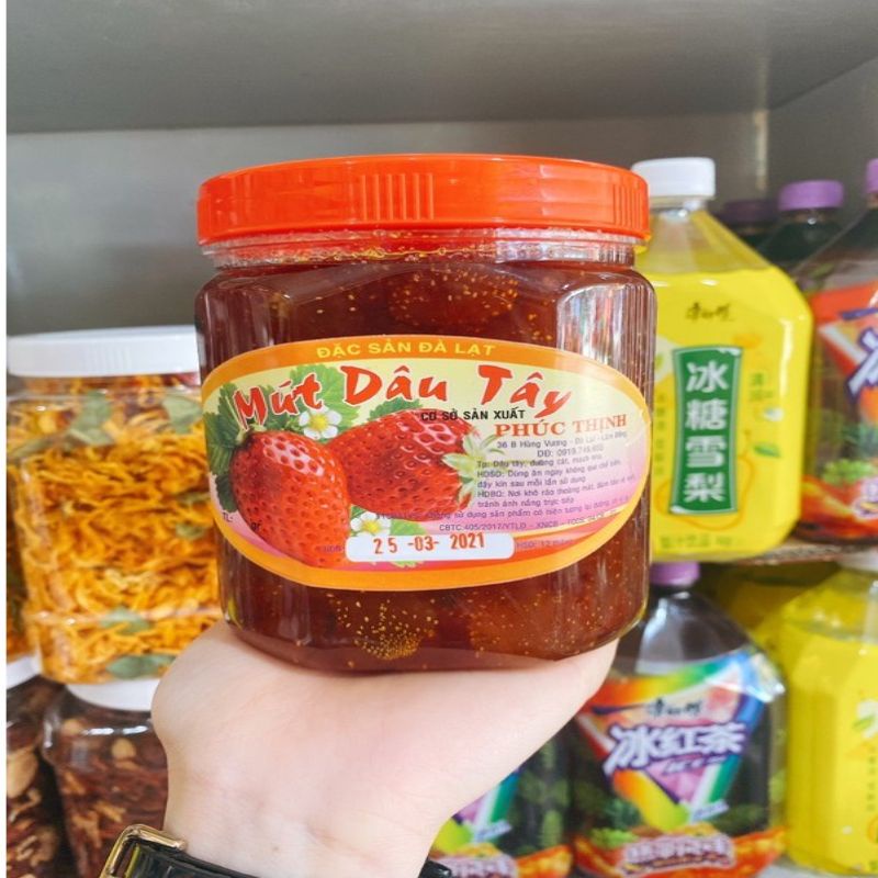 Hủ 500gr mứt dâu tây đặc sản đà lạt pna store