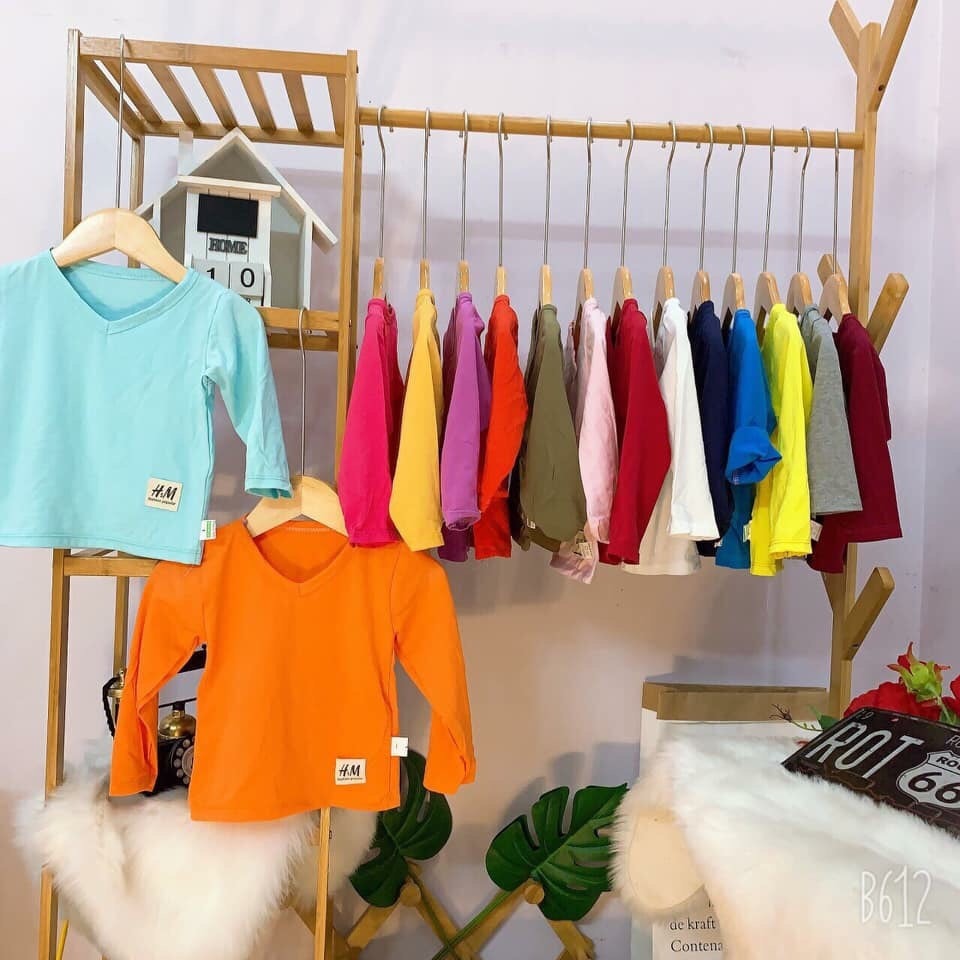 Áo Thu Đông Hm Dài Tay Bé Trai / Bé Gái Form Lớn 8-19Kg
