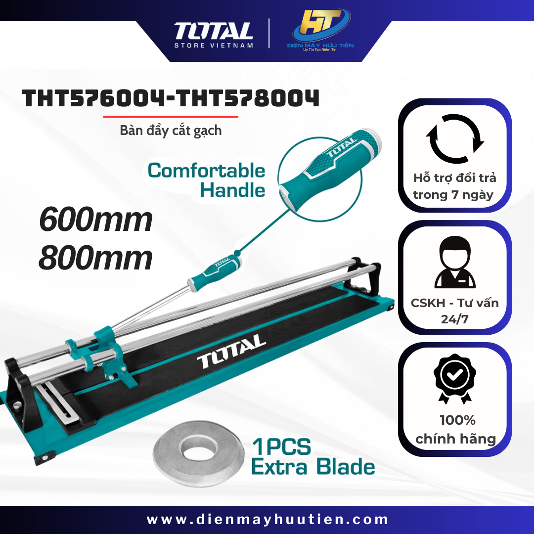 Bàn Cắt Gạch Đẩy Tay TOTAL