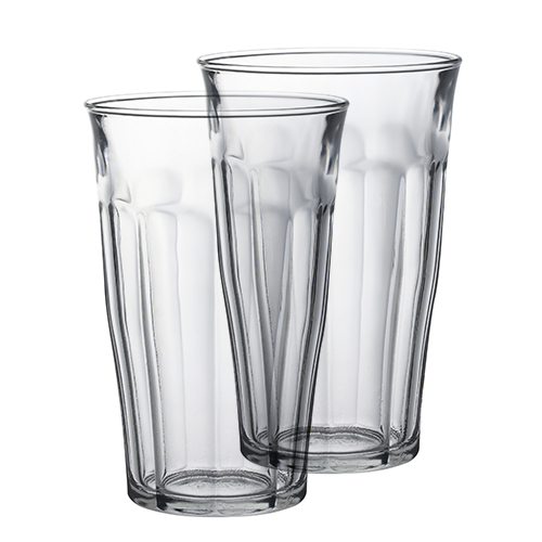 Bộ 2 ly D1030A Duralex - Picardie trong Clear 500ml Thủy tinh cường lực cao cấp Pháp