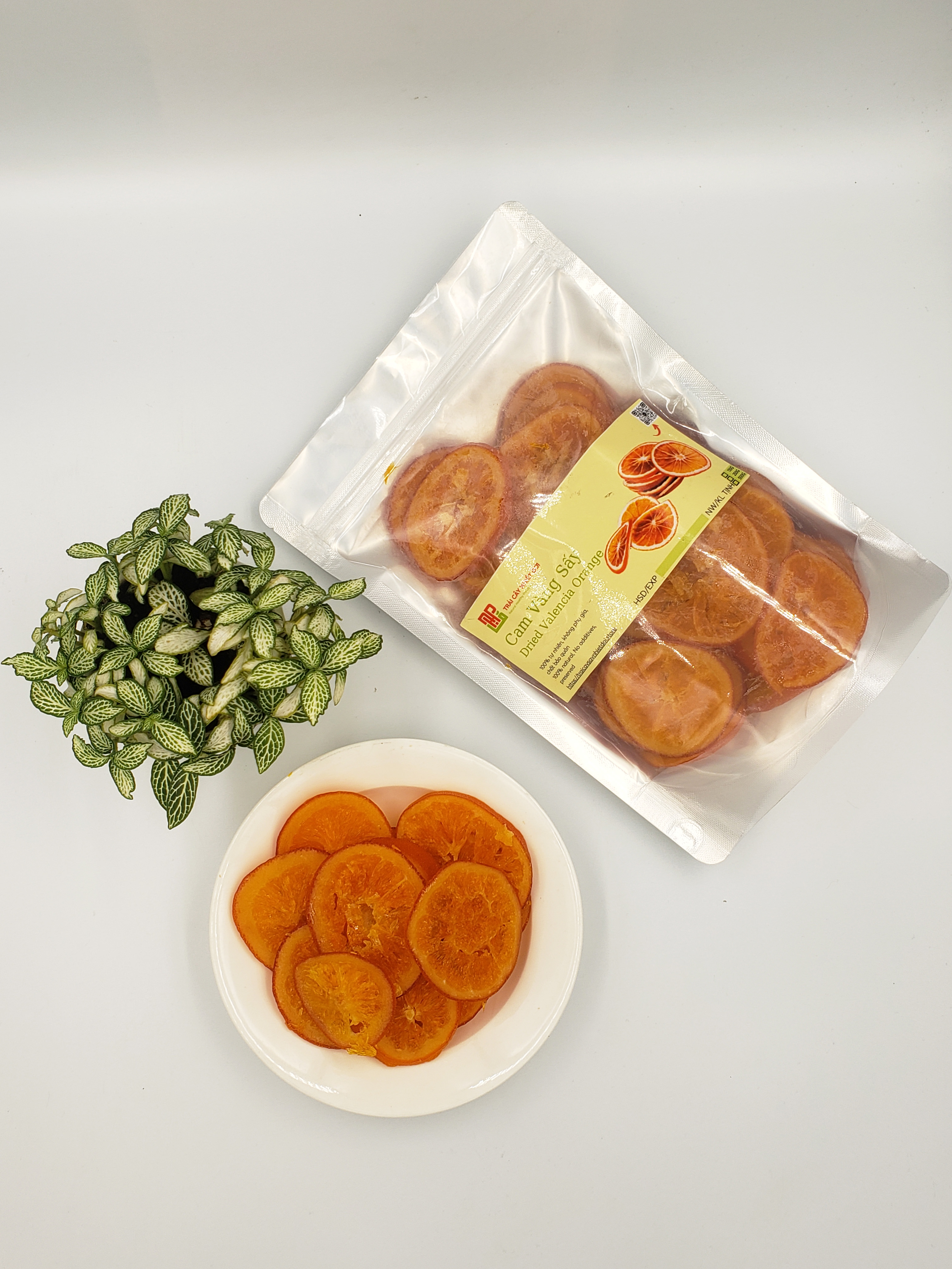 Cam sấy dẻo nguyên vỏ cắt lát, cam vàng sấy ngọt siêu ngon tốt cho sức khoẻ - Trái Cây Sấy Nhiệt Đới