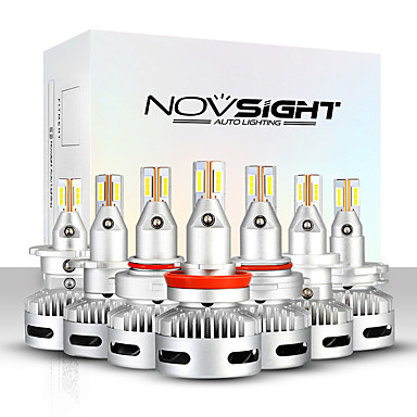 Bộ đèn pha cos LED ô tô cao cấp chuyên dụng cho Bi Cầu (Projector) NovSight N26 12000LM 6500K chân H7 H11 HB3