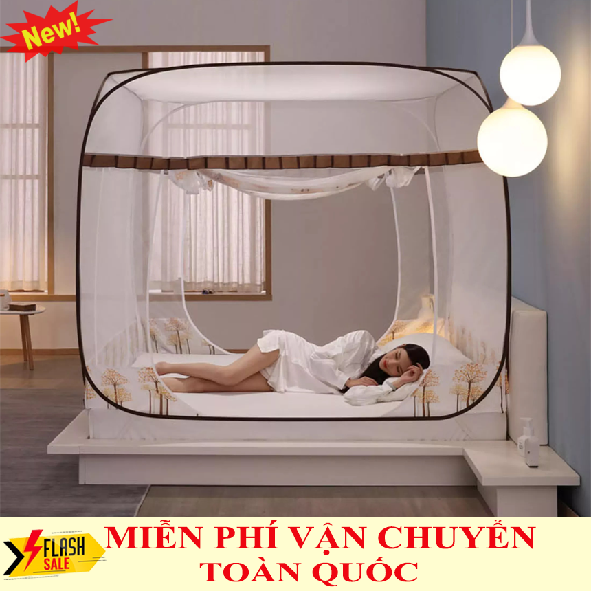 mùng ngủ.mung ngủ cho giường,mùng ngủ chống muỗi.Mùng Ngủ Chụp Thông Minh 1m8x2m Màn Chụp Tự Bung Mùng Xếp Gấp Gọn Tiện Lợi. Mùng Chụp Màn Chụp Tự Bung Đỉnh Rộng Đỉnh Vuông Khung Xếp Cao Cấp Người Lớn tại Lotus GolDen_Mall