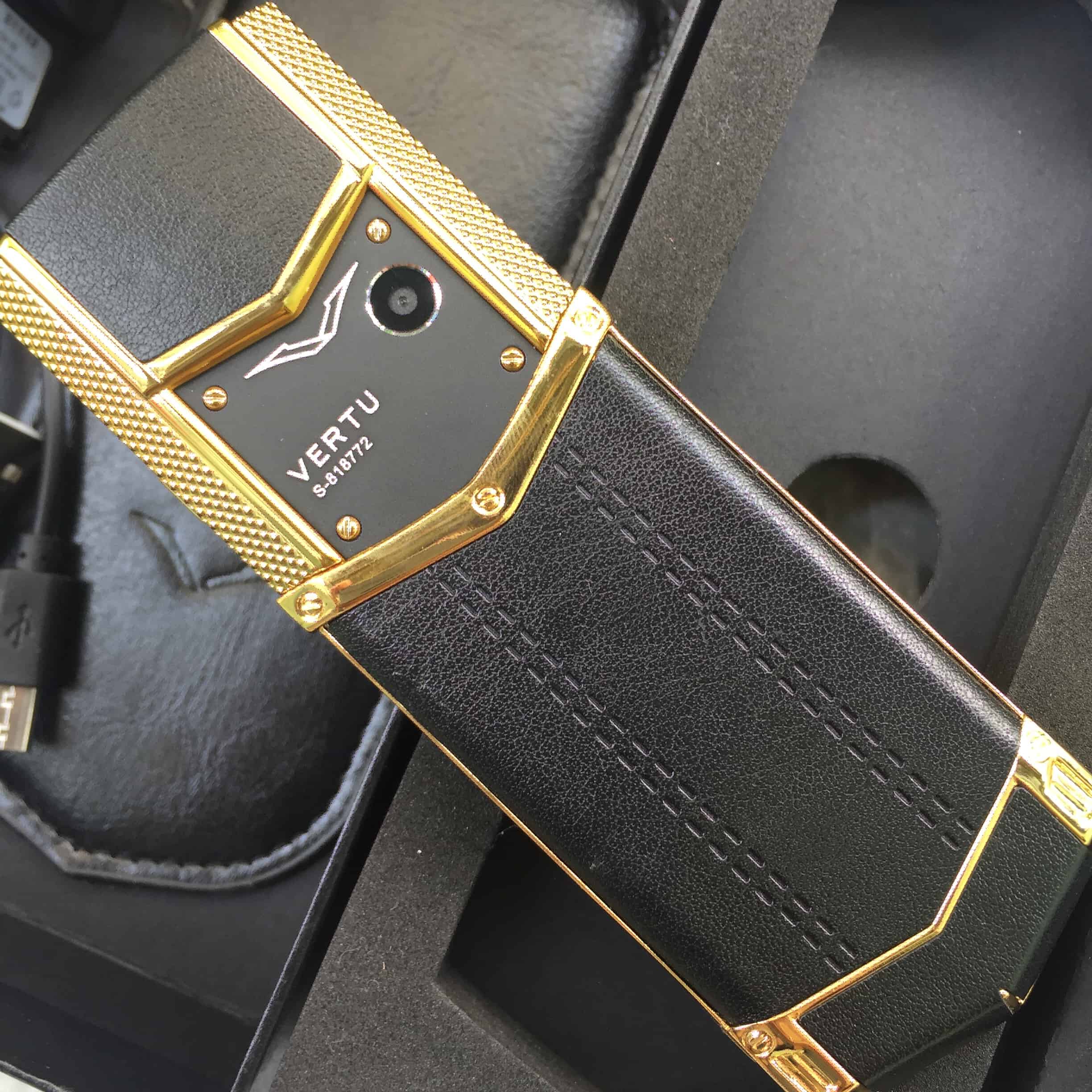 [HCM]điện thoại vertu v9 sang trọng 2 sim fullbox bh 12 tháng