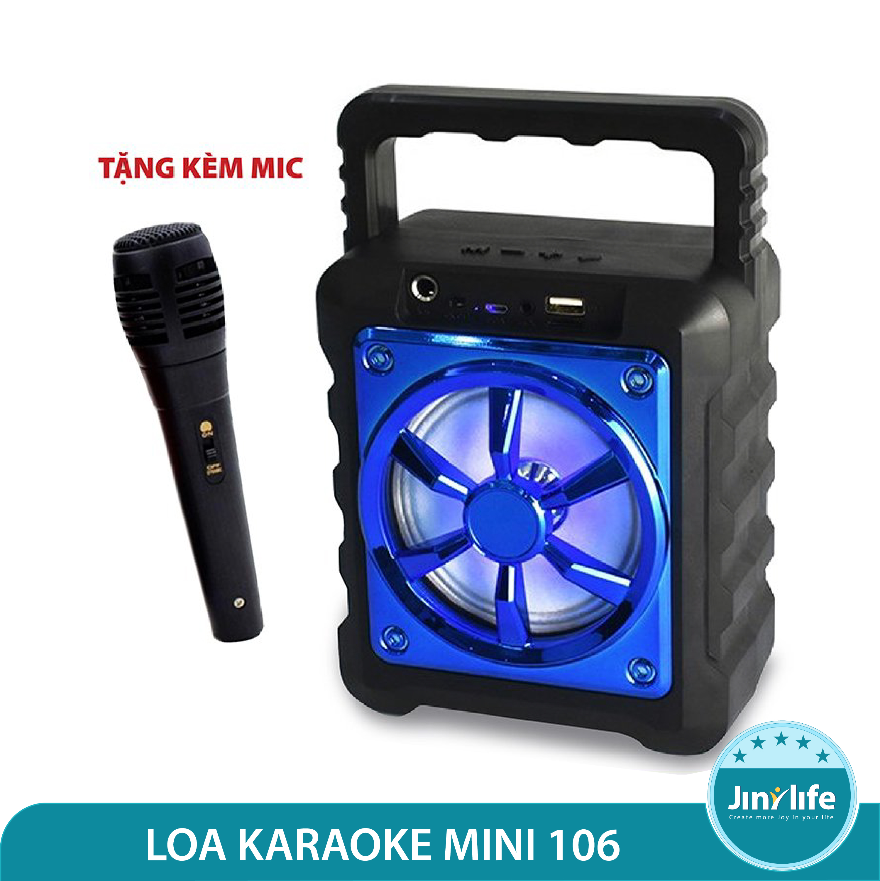 Loa Bluetooth hát Karaoke kèm mic loa bluetooth hát karaoke mini loa kẹo kéo mini giá rẻ loa karaoke bluetooth gia đình
