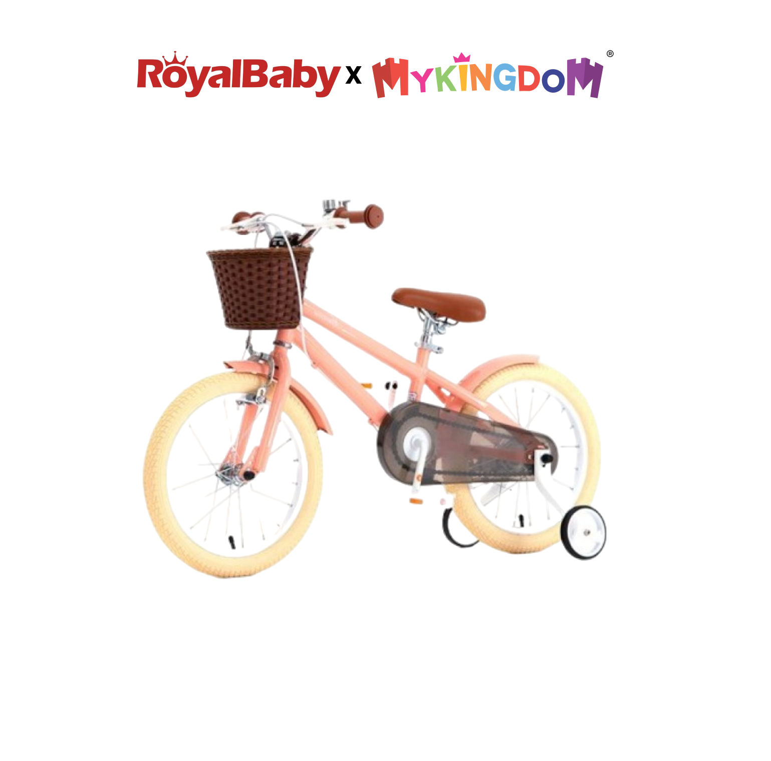 Xe đạp trẻ em royal baby macaron 12 inch cam rb12b-6-3-or